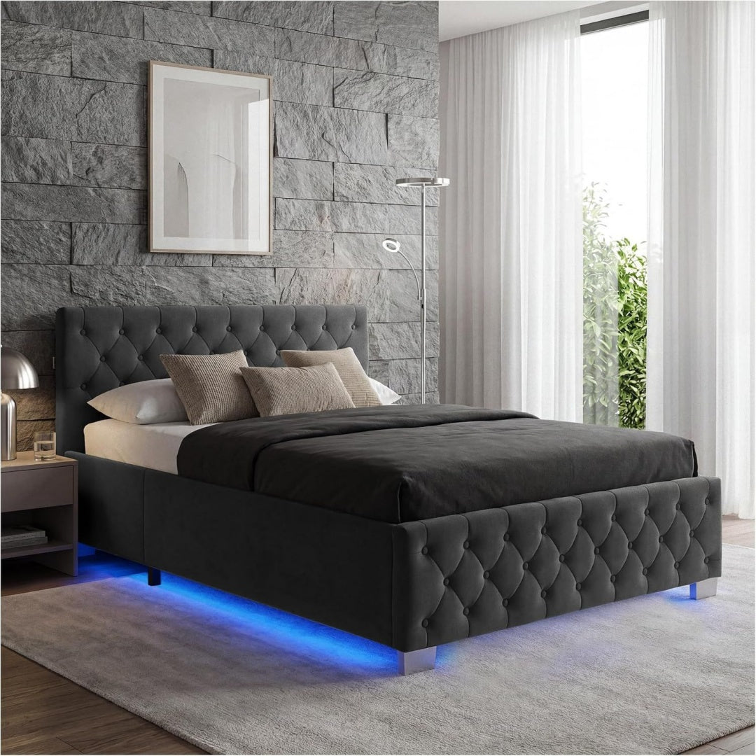 Bettgestell mit LED Beleuchtung