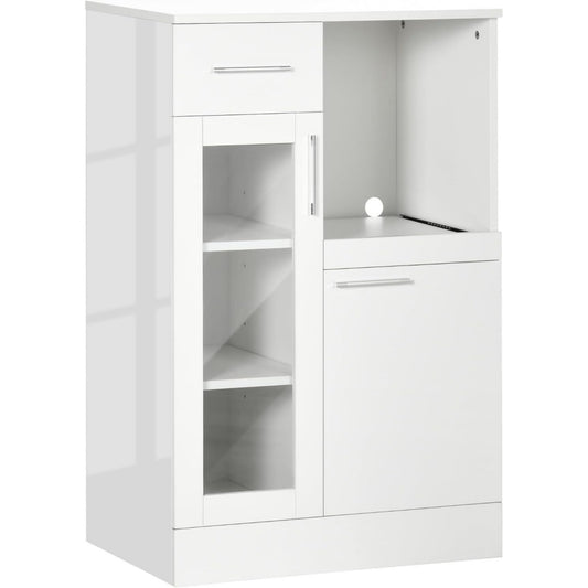 Eine Wandmontage trifft auf Schubladen an dem Sideboard