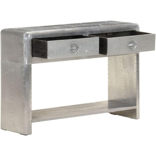 Sideboard mit den Massen 110 x 30 x 75 cm in Silber