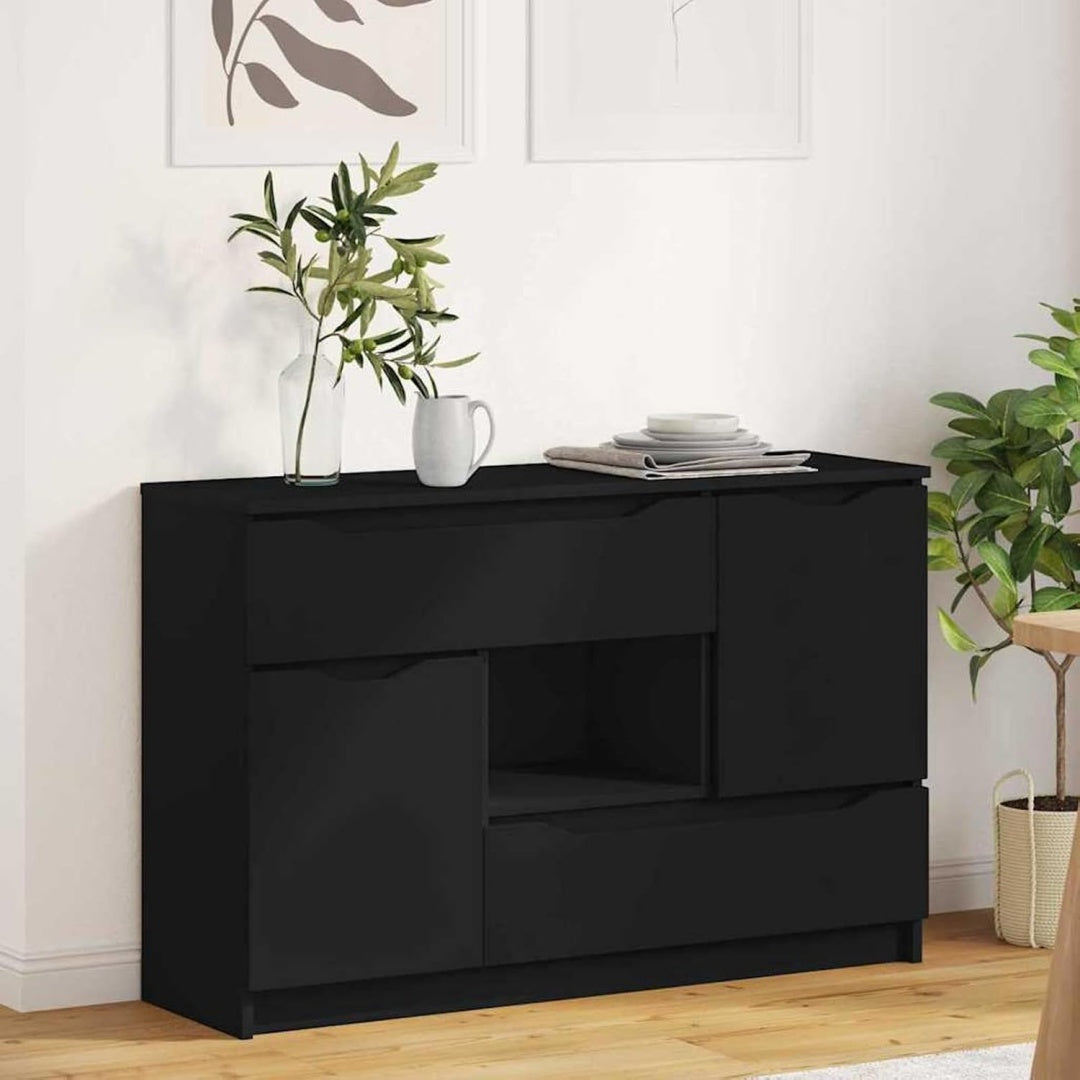 Sideboard mit den Massen 100 x 30 x 65.6 cm in Schwarz