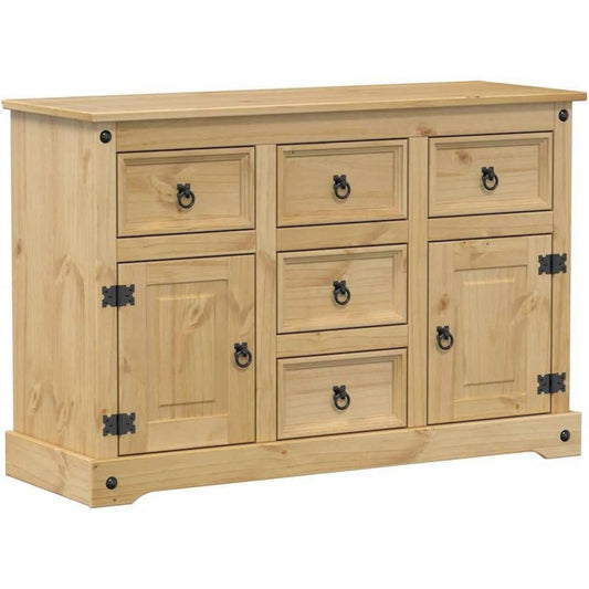 Sideboard verbindet Metallgriffe und Schubladen