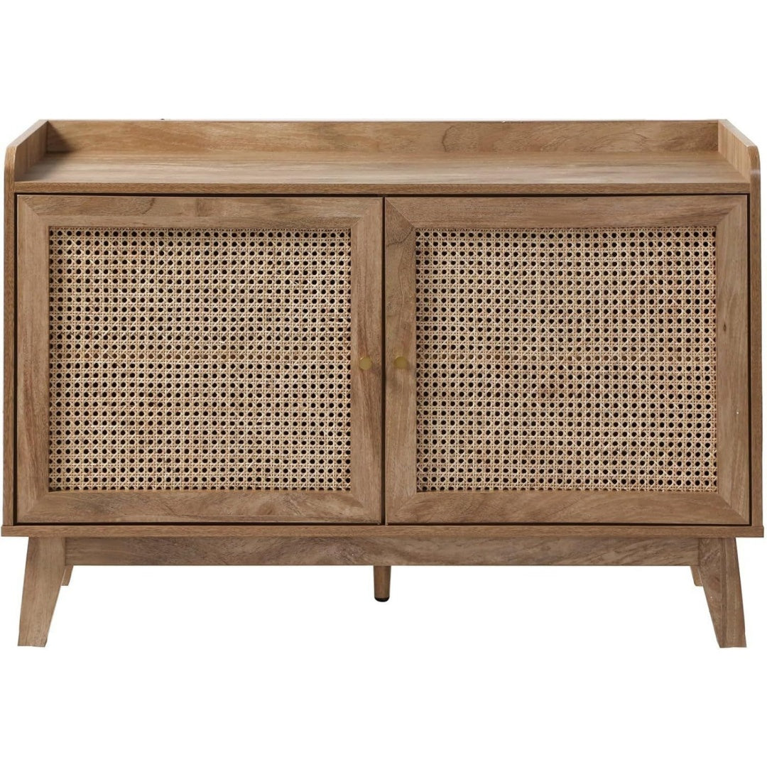 Sideboard verbindet Flechtoptik und 2 Tueren