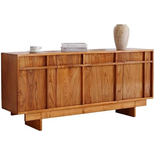 Das Sideboard nimmt mit 178 x 40 x 79 cm Gestalt an