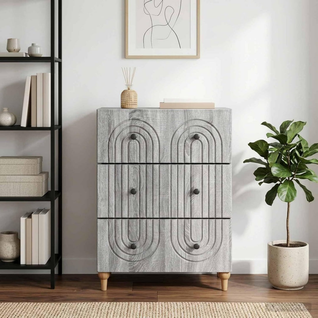 Schubladen an dem Sideboard mit 66 x 34.5 x 90 cm