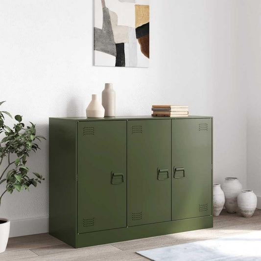Metallgriffe an dem Sideboard mit den Massen 99 x 39 x 73 cm