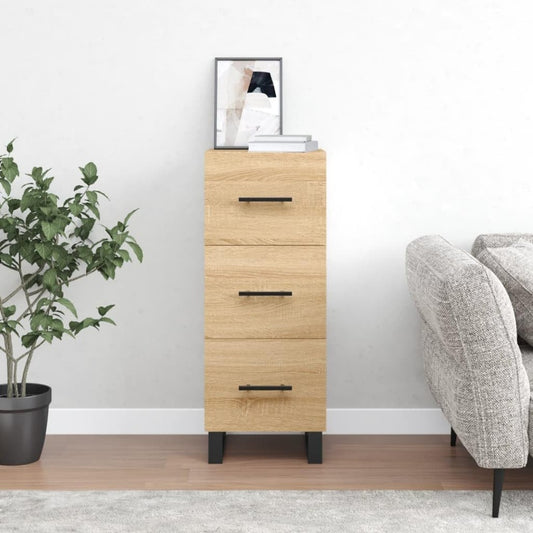Schubladen treffen bei dem Sideboard auf ein Metallgestell